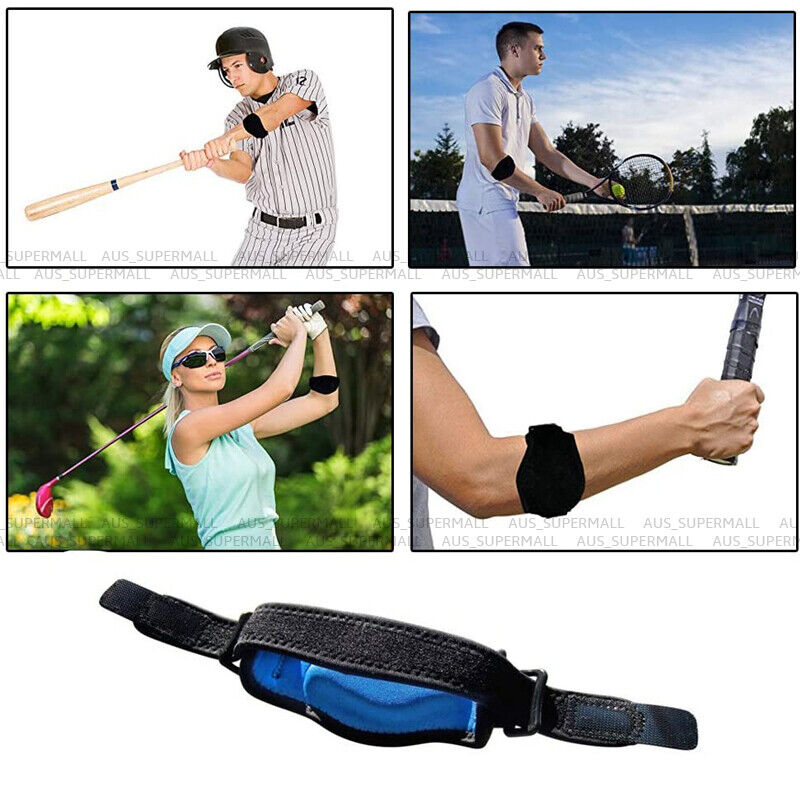 [Australia] - Tennis Elbow Brace With Compression Pad (2-Count) - Effective Pain Relief for Tennis & Golfer’s Elbow for Men & Women 