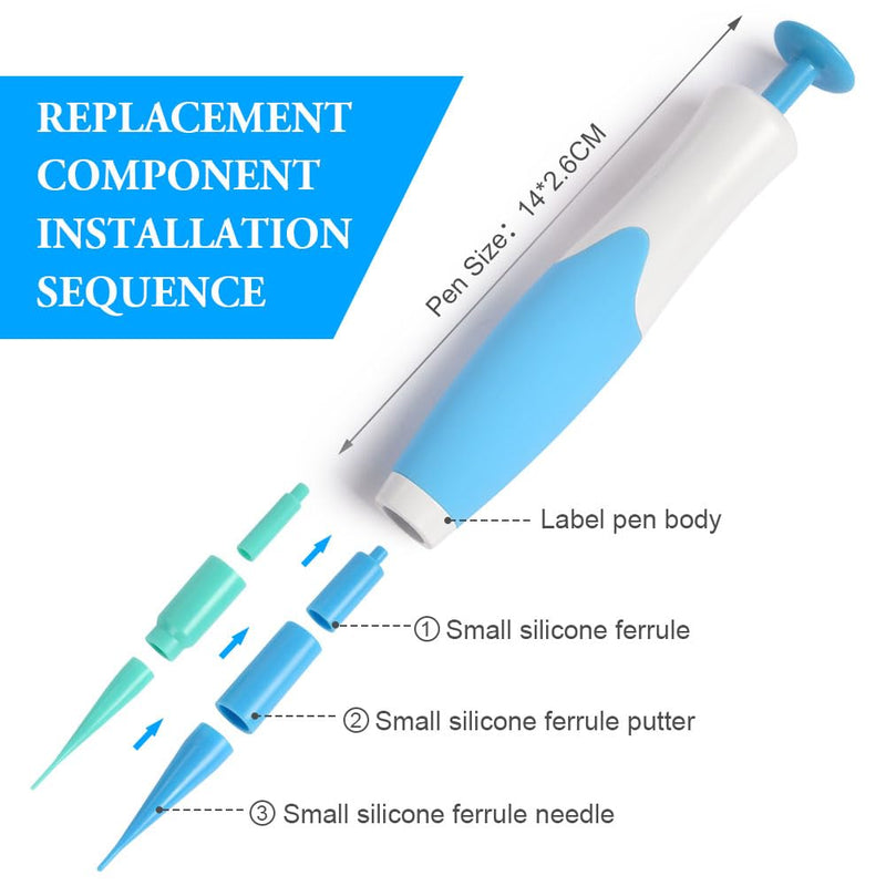 [Australia] - ACWOO Stem Wart Removal Quick Kit, Stem Wart Remover, Skin Tag Remover Kit for Micro to Large 2MM-8MM, Wart Remover Safe and Painless, for Most Body Parts Blue 