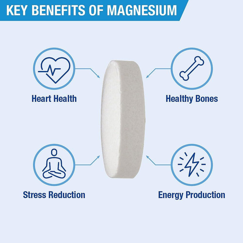 Lamberts MagAsorb Magnesium – High Absorption Citrate Form – Supports Muscles, Energy & Nervous System – 60 Vegan Tablets
