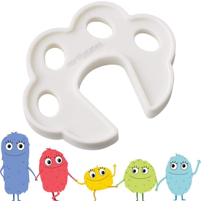 [Australia] - Toddleroo by North States Premium Pinch Protector | Prevent your child from closing The door on Those little fingers | No tools required | Baby proofing with confidence (1-Count, White) 