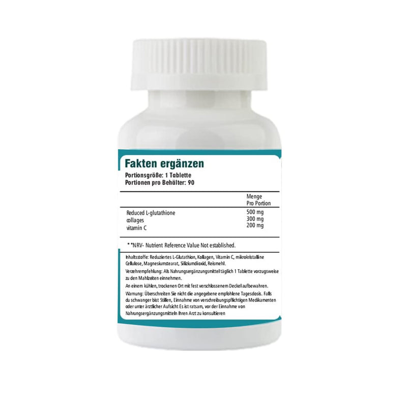 [Australia] - VED Reduced L-Glutathione, Collagen, Vitamin C Tablets | 1000mg x 90 tablets 