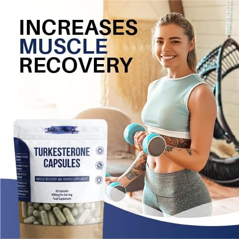 Turkesterone Twin Pack (2 x 60 Capsules) | Muscle Recovery and Muscle Growth Supplement | Max Strength 1000mg Per Serving | 120 Capsules