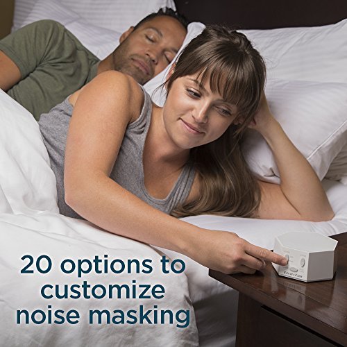 [Australia] - LectroFan High Fidelity White Noise Machine with 20 Unique Non-Looping Fan and White Noise Sounds and Sleep Timer Classic-White 