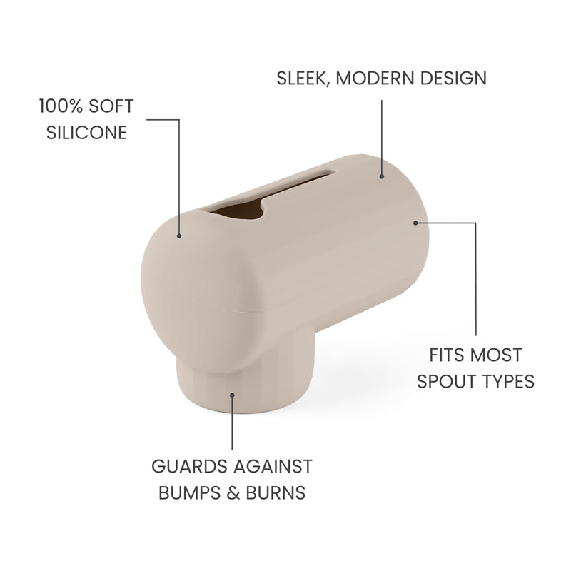 [Australia] - Bath Spout Cover, Soft Silicone Bathtub Faucet Cover Safety Universal Fit (Shifting Sand) Shifting Sand 
