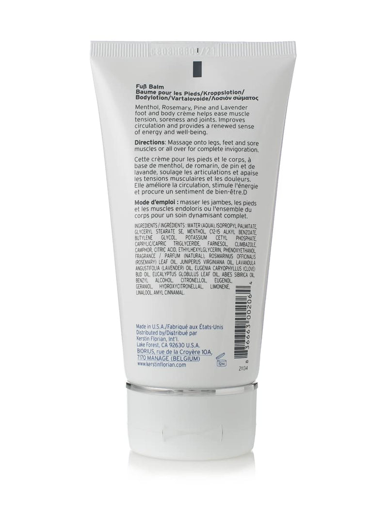 [Australia] - Kerstin Florian Fub Balm | Deep Moisture Soothing Foot and Body Cream with Menthol | Rosemary and Lavender (4.5 fl oz) 