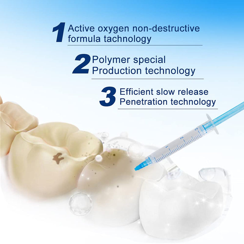 [Australia] - 10pcs 3ml Teeth Whitening Gel Syringes, Refills 35% CP Bleaching Gel Kit Tooth Whitener Gel for Home Use 