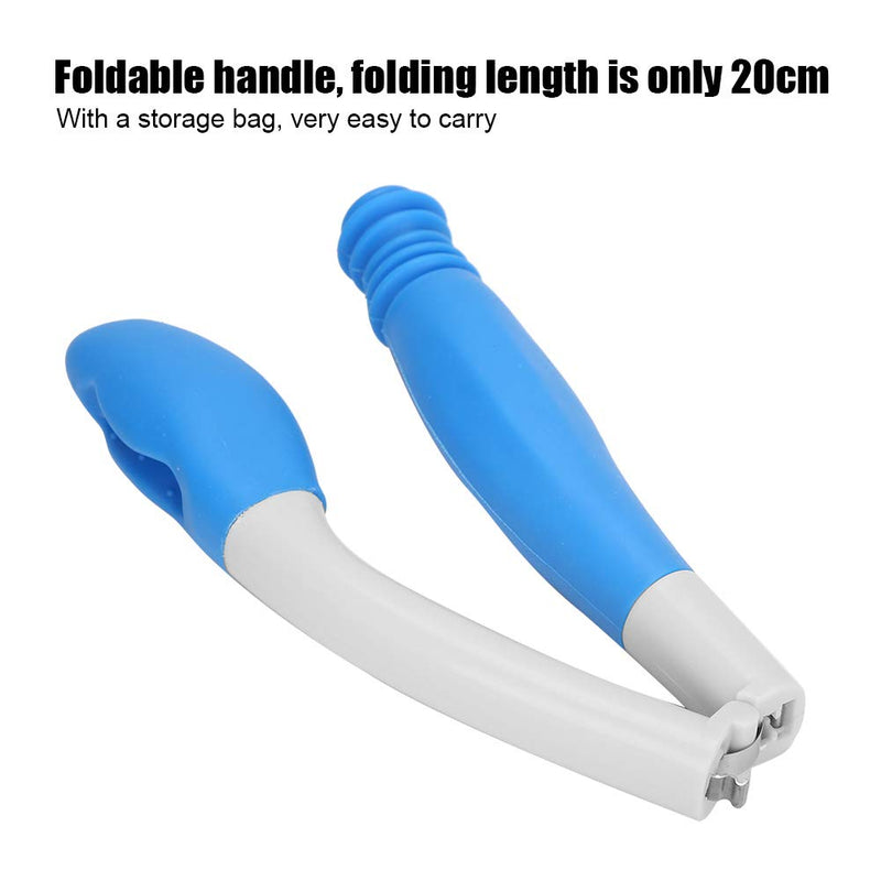 [Australia] - Toilet Aids Wiping Tools,15.7" Comfort Long Reach Bottom Toilet Tissue Wiping Aid With Foldable Handle For Dry Or Wet Tissue For Limited 
