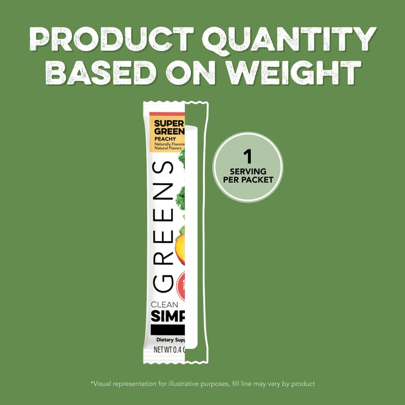 [Australia] - Clean Simple Eats Greens Variety 10 Pack, Greens Powder Mix, Packed with Superfoods Chlorella & Spirulina, Includes 5 Delicious Flavors: Peachy, Green Apple, Raspberry Lemonade, Sweet Lemon & Tropical 