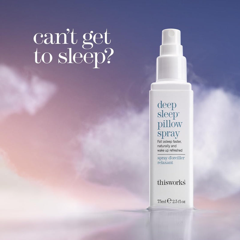 This Works Deep Sleep Pillow Spray 2.5 fl oz - Aromatherapy Sleep Mist | Natural pillow mist with Lavender, Camomile & Vetivert essential oils for calmer, more restful nights 2.5 Fl Oz (Pack of 1)