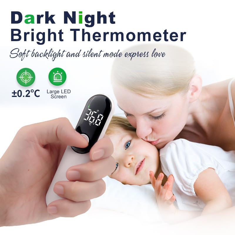 [Australia] - Rechargeable Non-Contact Forehead Thermometer for Adults and Kids, Medical Digital Touchless with Fast Reading 