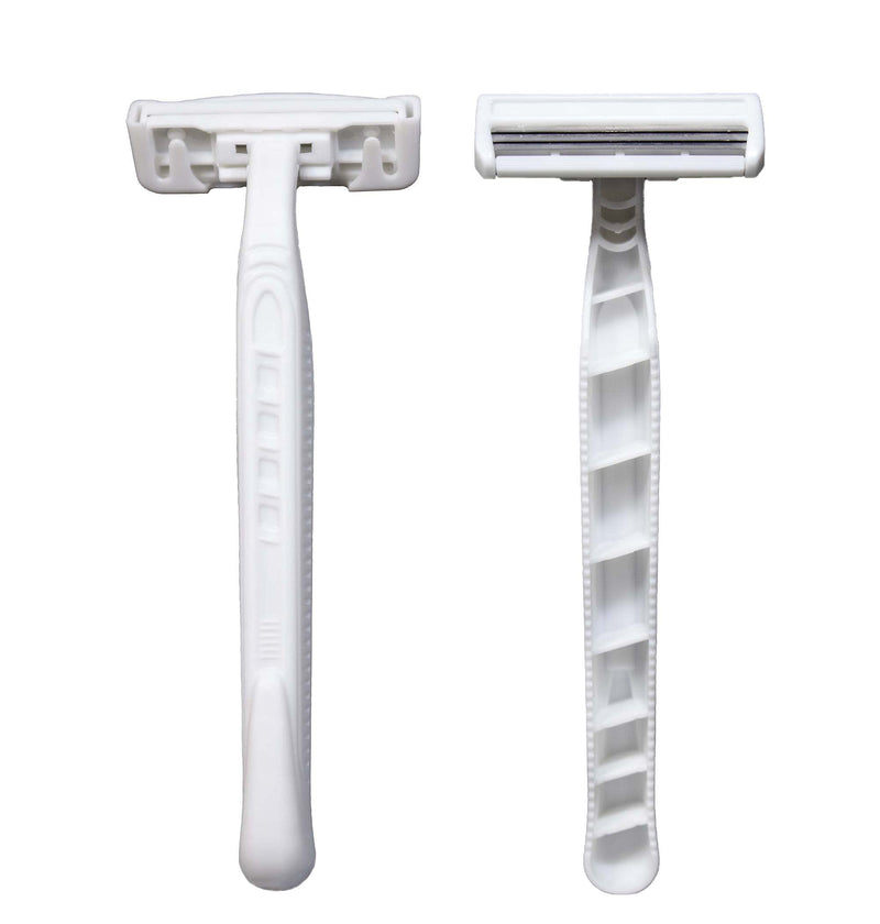 [Australia] - Hair Removal Crazors 3 Blades – Disposable Razors for Men/Women's Grooming – Single-Use Body & Face Shaver – Raw-Material Earth+Skin Loving Travel-Size Toiletries – 8-Pack by MyFriendly 
