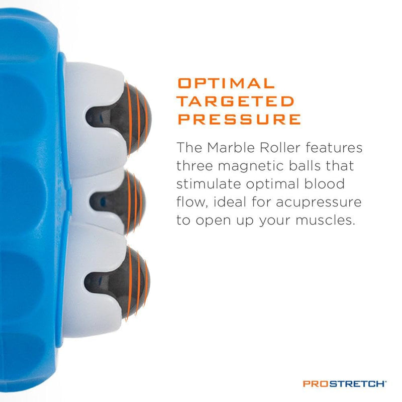 [Australia] - ProStretch Marble Roller, Hand-Held Portable Massage Tool with Magnetic Balls for Acupressure and Muscle Soreness Relief 