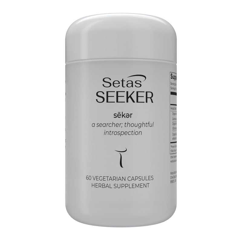 [Australia] - Setas Seeker Ceremony Quality Botanical Supplement Organic Motherwort, Gotu Kola, & Holy Basil to Support Deep Introspective Reflection & Self-Exploration, Vegan & Non-GMO, 60-Day Supply 