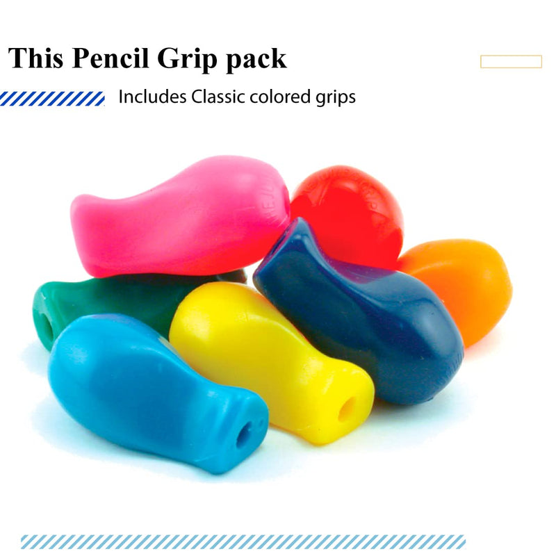 [Australia] - The Pencil Grip JUMBO Gripper Ergonomic Writing Aid, 12 Count Classic Colors (TPG-11412) 12 Count (Pack of 1) Original 