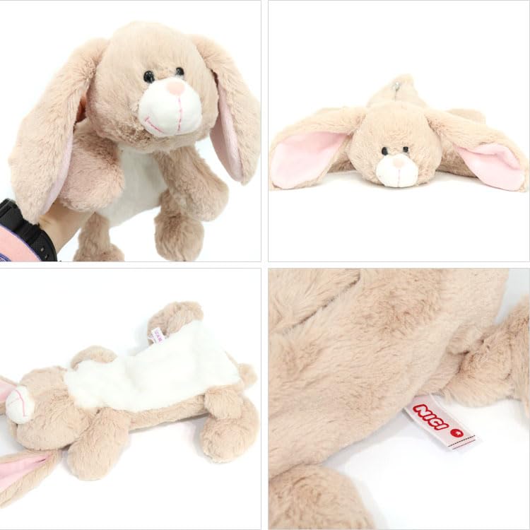NICI floppy ear rabbit Cosmetic Bag, For women, Ladies Figure case, Lip case, for Makeup and Essentials, Animal Figure Bag, Daily Cosmetic Bag