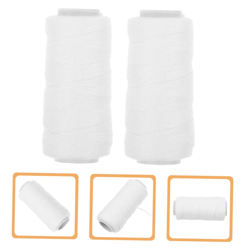 [Australia] - MAGICLULU 5 Rolls Facial Pulling Machine Cotton Thread Hair Epilator Thread Tool for Threading Hair Thread for Hair Removal Epilator Facial Thread Epilator Made of Winking Rope White 5.80X3.00X3.00CM 