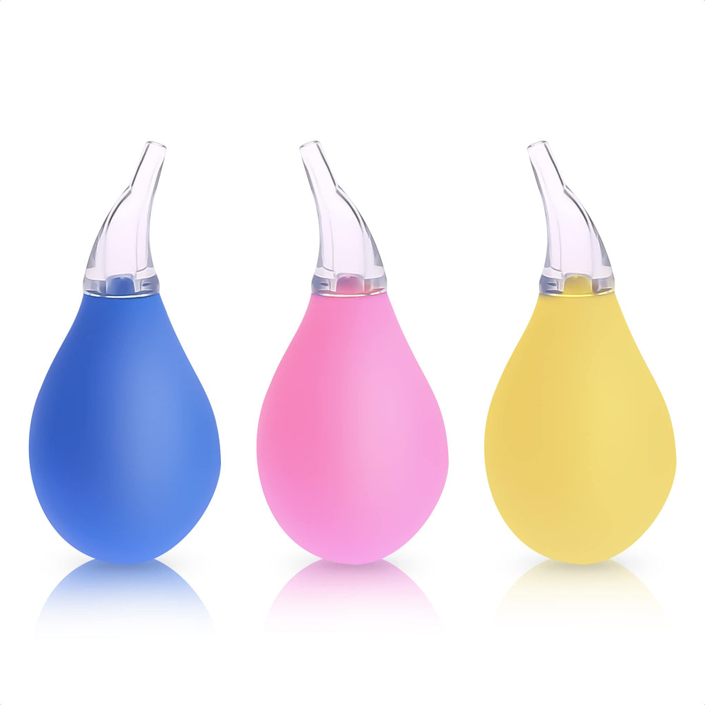 Nasal Aspirator for Baby - 3Pcs Baby Booger Sucker Newborn Baby Nose Sucker Ear Cleaner Toddler Food Baby Medicine Dispenser - Infant Congestion Relief Nose Aspirator for Babies