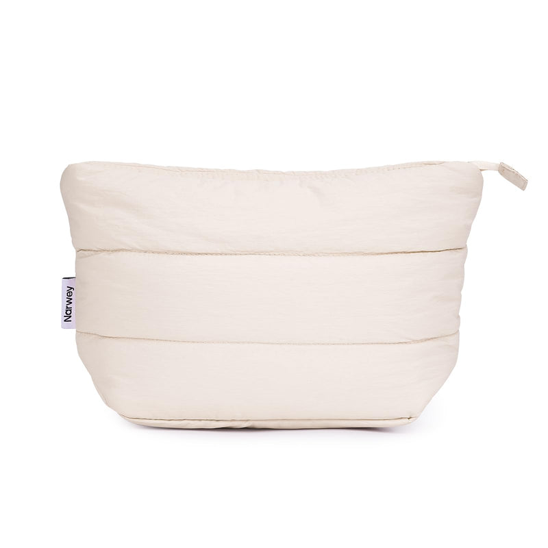 Narwey Puffer Work Tote Bag with Puffy Makeup Bag