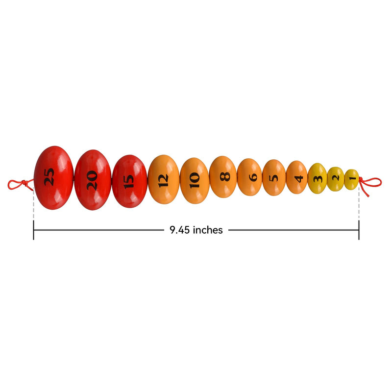 [Australia] - Prader Wooden Orchidometer, Prader Balls, Endocrine Rosary for Measuring Testicular Scale in Clinic/Hospital, Best Gift for Endocrinologists and Pediatricians - A 
