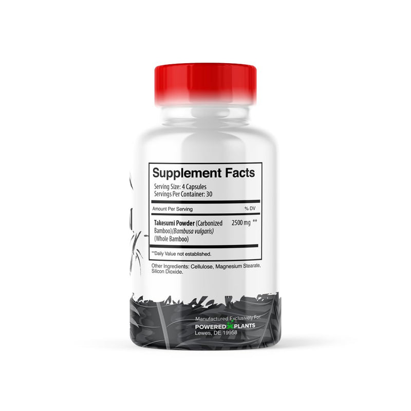 [Australia] - Takesumi Activated Charcoal - 2500mg Max Dose ‚Äì Supreme Pure Activated Charcoal from Bamboo for Max Absorption, Detox & Gut Nutrition, Japanese Takesumi Activated Charcoal - 120 Vegetarian Capsules 