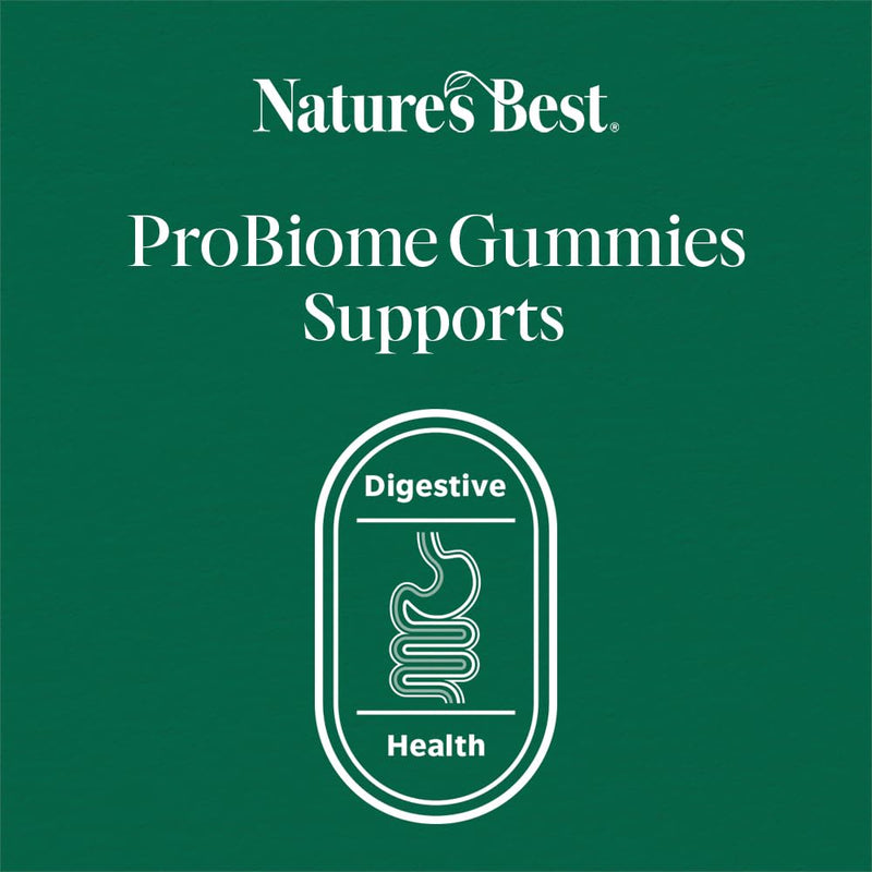 Nature’s Best ProBiome Gummies - One Billion Live Bacteria - Orange Flavour - 30 Gummies (30 Day Supply) 30 count (Pack of 1)