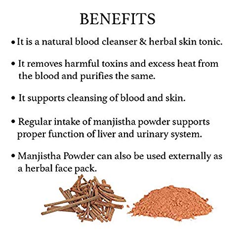 [Australia] - Manjistha Powder (Rubia cordifolia) 1 Pound/16 Oz, Pack of 1| Natural Blood Cleanser & Skin Tonic | Supports Proper Liver Function & Urinary System| Herbal Face Pack (1 Pound / 16 Oz) 1 Pound (Pack of 1) 