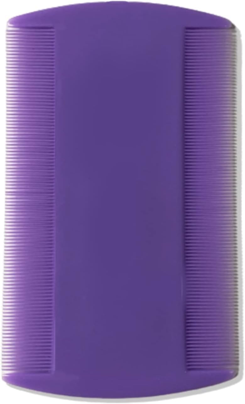 [Australia] - 4 Pieces Multi Color Nit Double Sided Combs Plastic Head Detection Fine Tooth Head Nit Hair Combs For Pets Kids Adults English Color 
