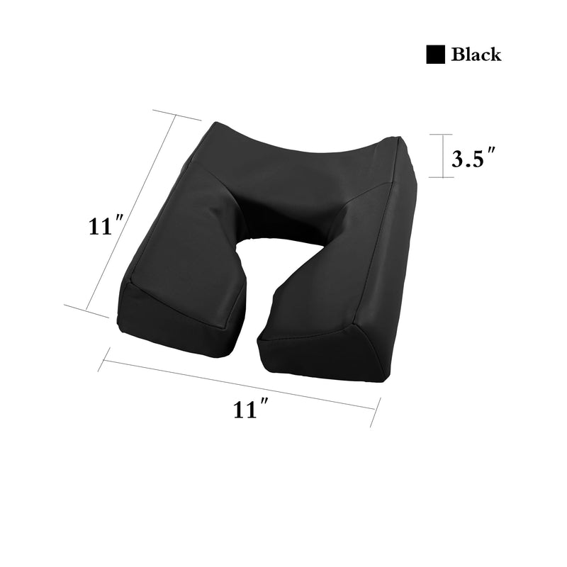 [Australia] - Master Massage Massage Patented Memory Foam Ergonomicdream Face Cushion Pillow Headrest, Black 