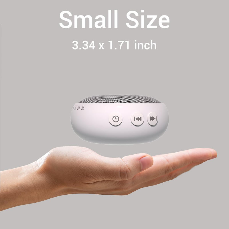 [Australia] - Mini Sleep Sound Machine Travel White Noise Machine with 30 Soothing Natural Sounds 36 Volume Control Pink Brown Noise Machine for Baby Kid Adults Noise Maker Powered by AC or USB Sleep Timer 