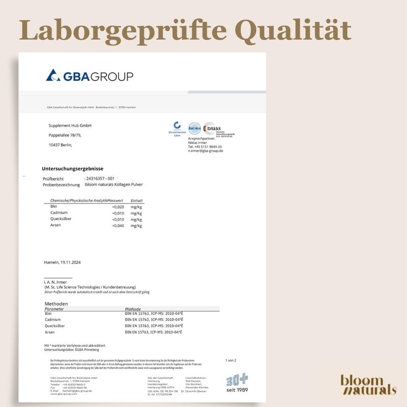 [Australia] - Collagen powder 1500g (1.5 kg) - high dose and tasteless collagen hydrolyzate powder, peptide type 1 & 3 - collagen powder, collagen peptides - produced in Germany XXL storage pack collagen 1500g (1.5 kg) 