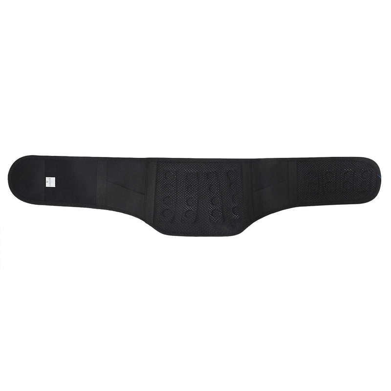 IPENNY Self Heating Waist Back Support Belt with Detachable Magnet Steel Plate Adjustable Therapy Lumbar Brace for Pain Relief (X-Large-black) X-Large-black