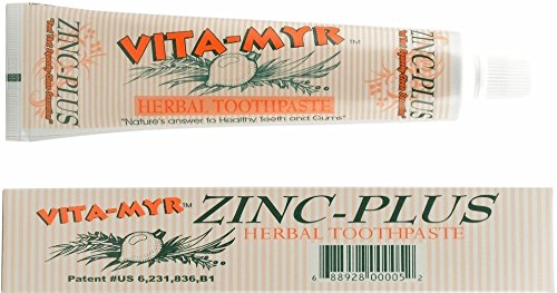 [Australia] - 3 Pack VITA-MYR Zinc Plus Toothpaste 4 oz 