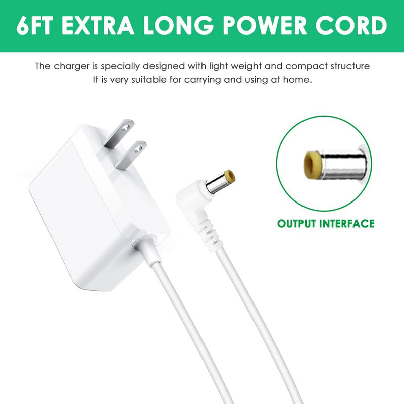 [Australia] - Replacement Charger Compatible with VTech DM221 DM221-2 DM223 DM251 Parent and Baby Units, Charging Cord for DM111 DM112 DM222 DM271 Parent Unit Sound Audio Baby Monitor Power Cord 