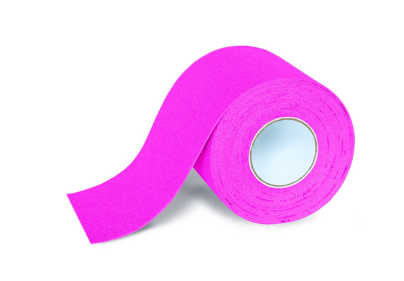 K-Active Kinesiology Tape Classic Pink, Water Repellent and Hypoallergenic, 50 mm x 5 m, 2 roll Set 2 Roll 50 mm x 5 m