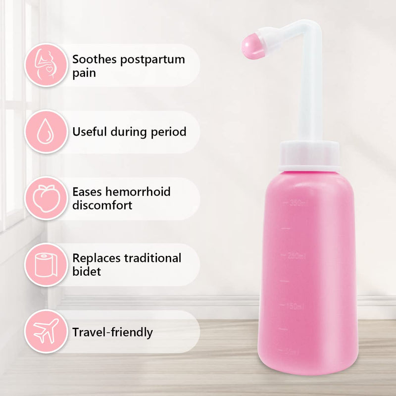 [Australia] - Peri Bottle for Postpartum Care,12 OZ Perineal Bottle Postpartum Essentials Upside Down Peri Bottle for Perineal Recovery and Cleansing After Birth Large 