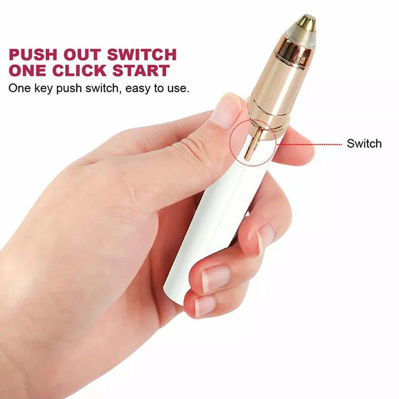 [Australia] - Eyebrow Hair Remover for Women，Eyebrow Trimmer Facial Hair Remover for Face with Rechargeable USB Cable Eyebrow Lips Body Facial Hair Remover Painless Lipstick Shavers (GOLD) GOLD 