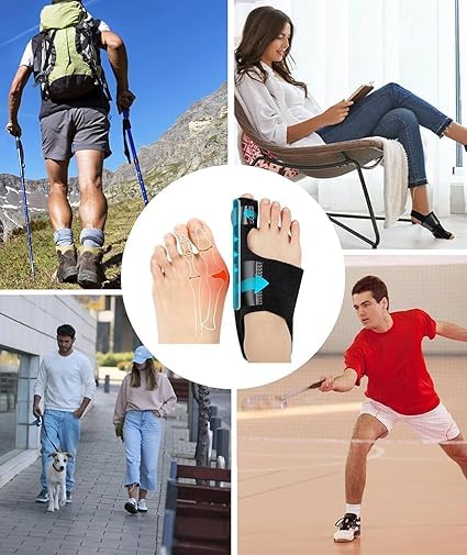 ALINO Bunion Corrector | Adjustable Toe Straightener for Men & Women | Toe Corrector Universal Fit for Left & Right Foot | Leg Finger Straightener