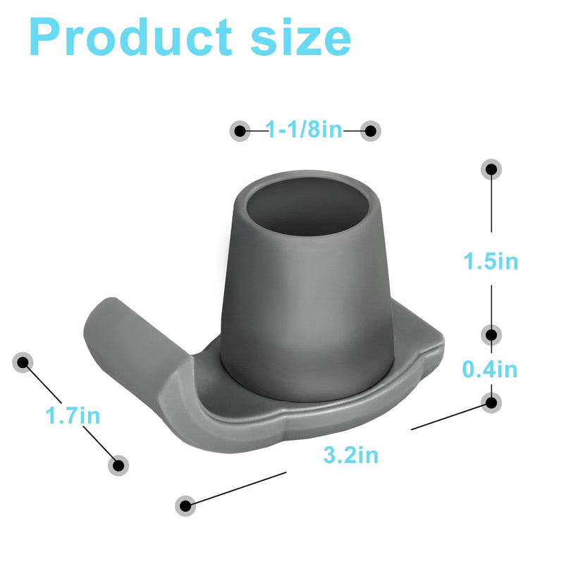 [Australia] - 4 Pack Walker Skis Glides for Folding Walkers, Walker Glides for Seniors, Essentials Walker Accessories Mobility Aid Accessory for Seniors Gray 4 