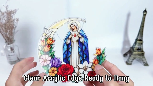 7in Blessed Virgin Mary Hanging Ornaments Gift for Women, Birthday