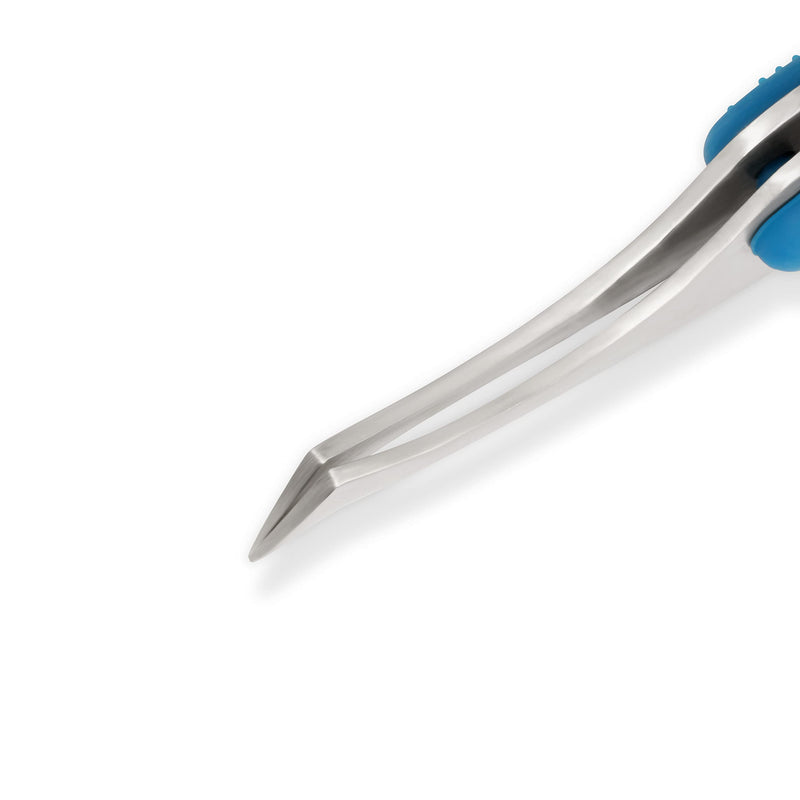 Dritz 818 Soft Grip Tweezers, 4 inches, Silver