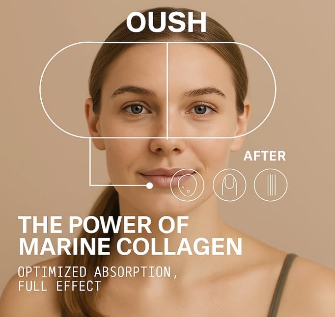 Glow Complex™ | 11-in-1 Marine Collagen Supplements 3000mg + Hyaluronic Acid, Biotin, Vitamin C, Keratin & Zinc | Hair, Skin & Nail Hydrate Supplement for Women | 120 Capsules (4-Week Supply)