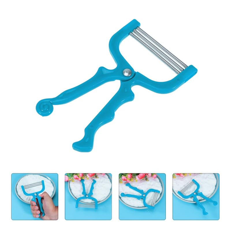 [Australia] - FRCOLOR 3 Sets 2pcs Facial Hair Remover Manual Epilator Spring Hair Remover Threading Tool Removal Epilator Smooth Glide Threader Spring Wire Stainless Steel Wink 15x9cmx3pcs 
