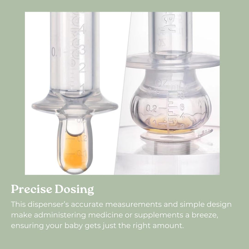 [Australia] - Haakaa SqueezieDOSE Silicone Liquid Dispenser (8ml) ‚Äì Multi-Purpose Baby Feeding Syringe/Liquid Medicine Dispenser ‚Äì Accurate Dosing for Kids‚Äô Medication 0 Month + 