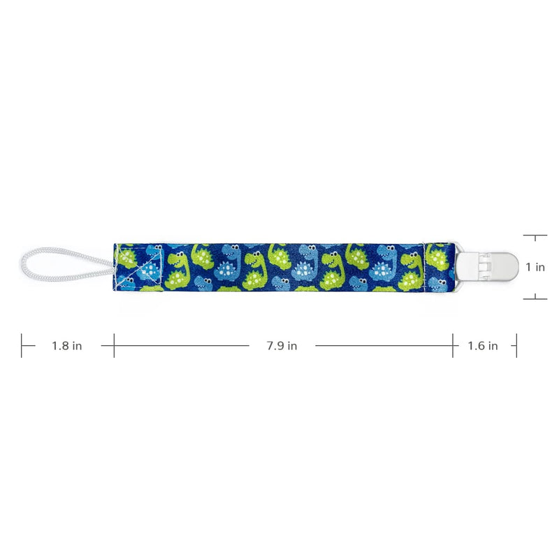 [Australia] - PandaEar Baby Pacifier Clips, 6 Pack Universal Holder Leash for Boys and Girls, Teething Toys Teethers 