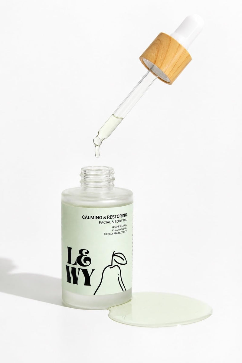 LEWY Hydrating Facial Oil | Beauty Facial Oil, Hydrating, Chamomile, Jojoba Oil, Vitamin E, Fast-Absorbing, Lightweight Formula, 1 oz, 30 ml