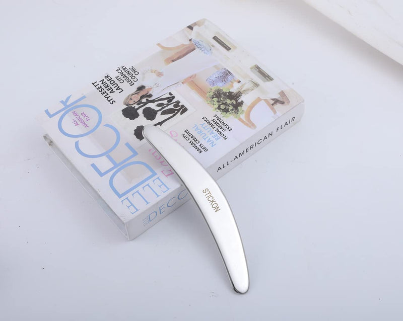 [Australia] - STICKON Gua Sha Stainless Steel 2 in 1 Muscle Scraper Tools Set, Scraping Massage Tools IASTM Tools for Physical Therapy Great Soft Tissue Mobilization Tool(STICKON-34) Pitao01 Shape 