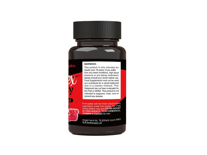 500mg Gummy | Stronger | Longer | Harder | Performance | Extra Strength Enhancing Gummies, Stamina Endurance Booster Supplement for Men | 10 Ginseng Gummy