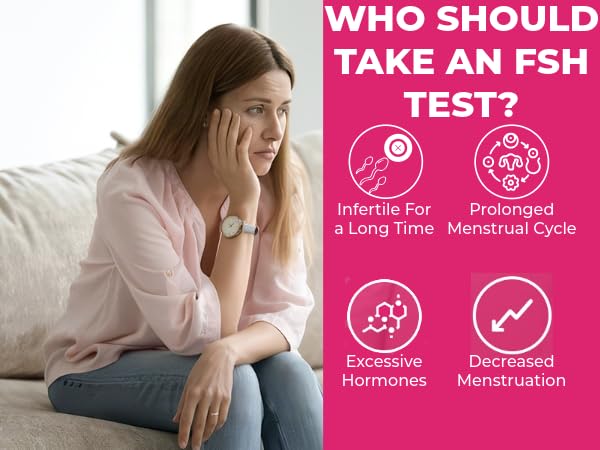 One Step Female Fertility Test Midstream, 2 Test Pack, Peri Menopausal, Menopause Testing Kit, Home Urine FSH Test