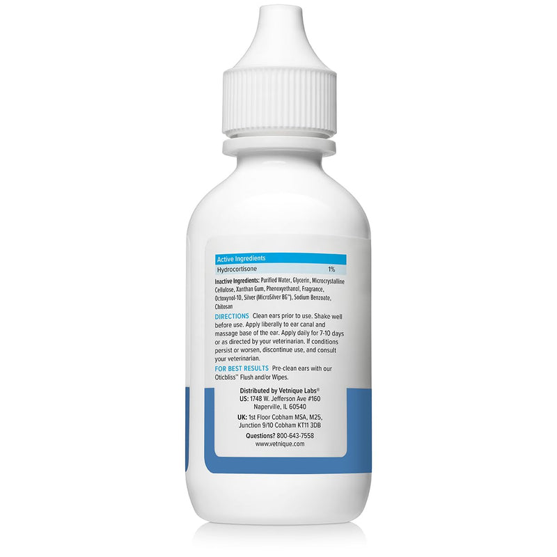 Oticbliss Vet-Strength Ear Drops with MicroSilver™ BG and Oticbliss Advanced Cleaning Wipes XL (60 Ct) Bundle, Advanced Ear Conditions Clinical Strength Ear Drops for Dogs Plus Dog Ear Cleaning Wipes - PawsPlanet Australia