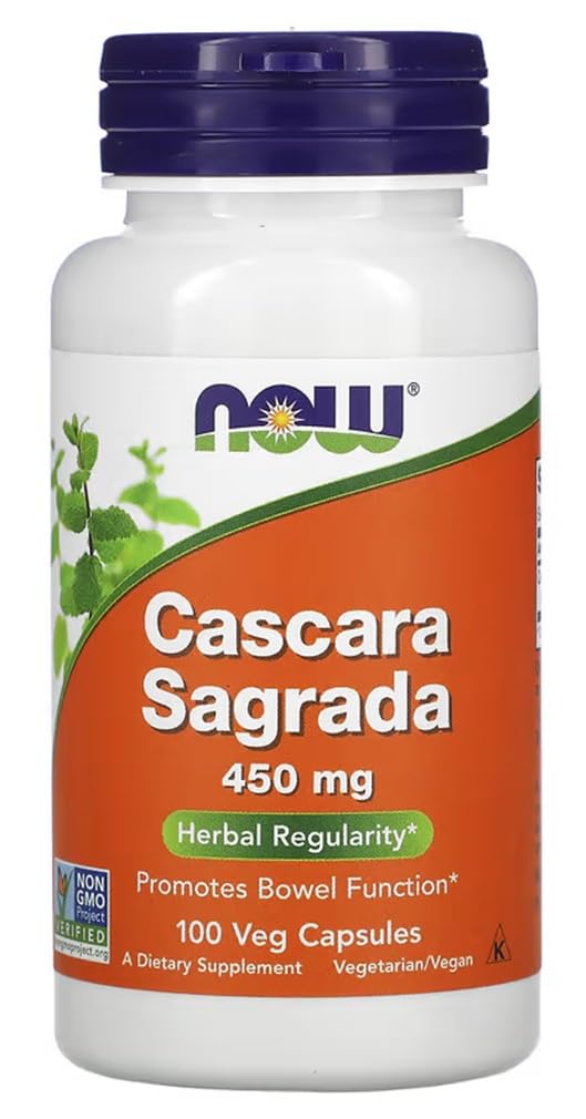 [Australia] - Now Foods - Cascara Sagrada | Natural support for healthy digestion - 450mg - 100 capsules 